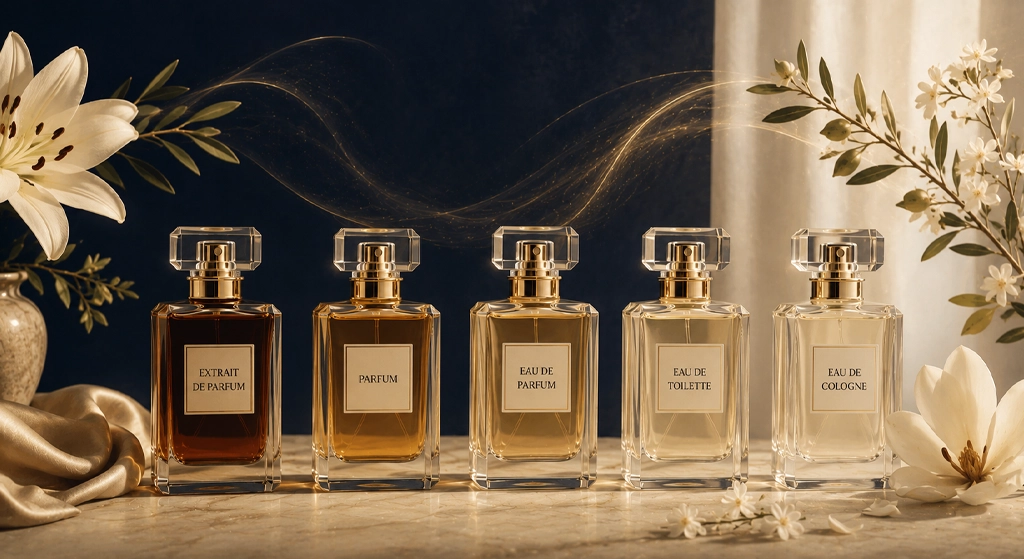 فرق عطر، ادوپرفیوم، ادوتویلت و ادکلن چیست؟